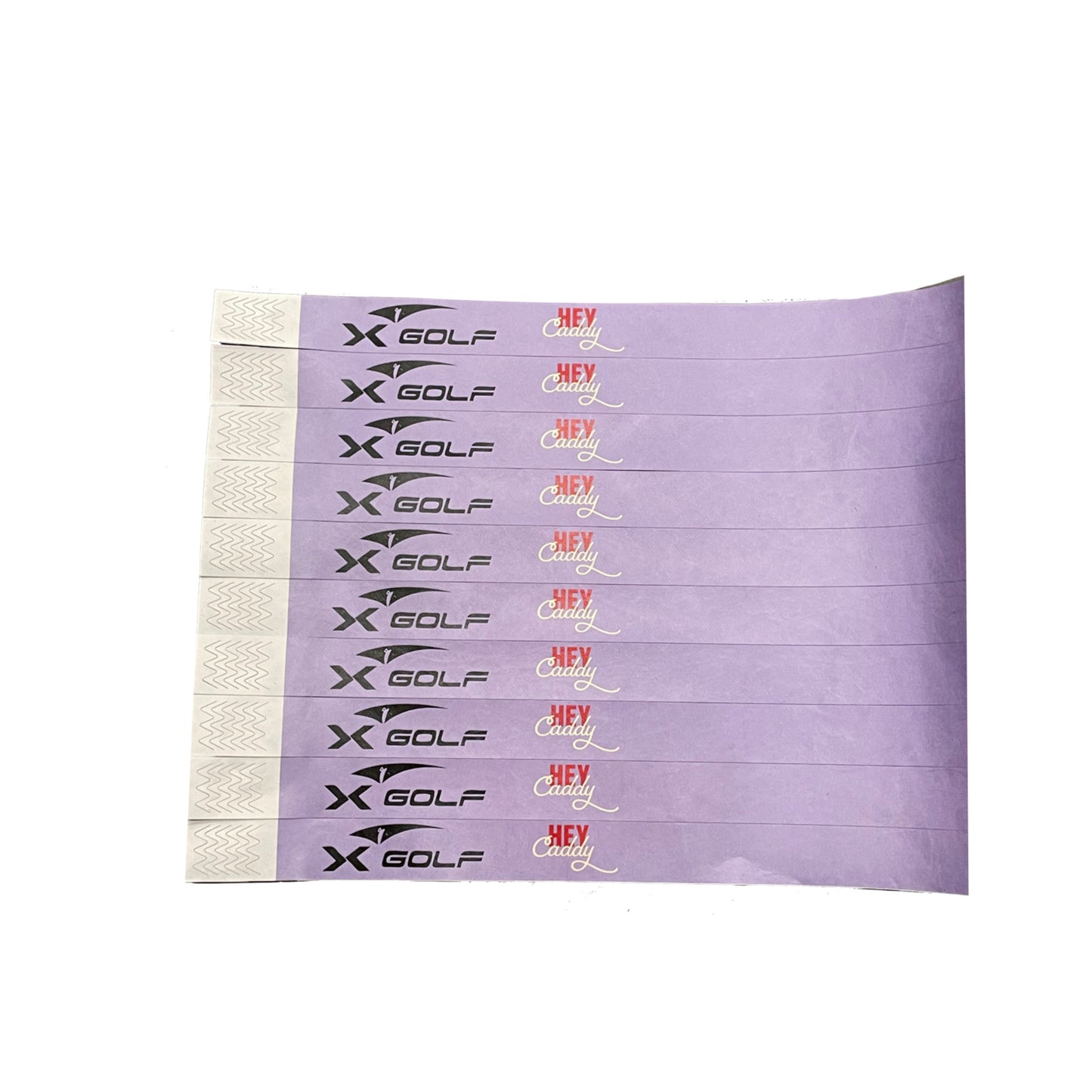 Hey Caddy/X Golf Wristbands 500 Pack