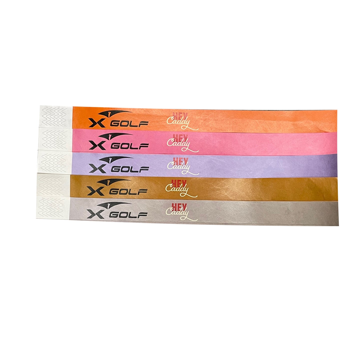 Hey Caddy/X Golf Wristbands 500 Pack