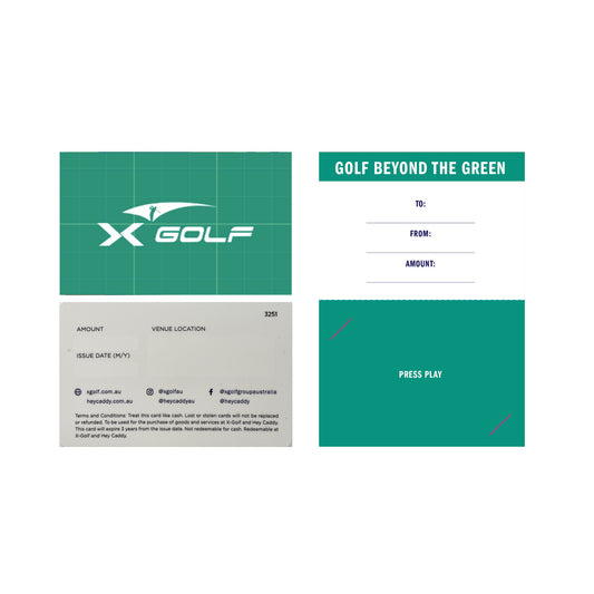 X Golf Card + Card Holder 250 Pack